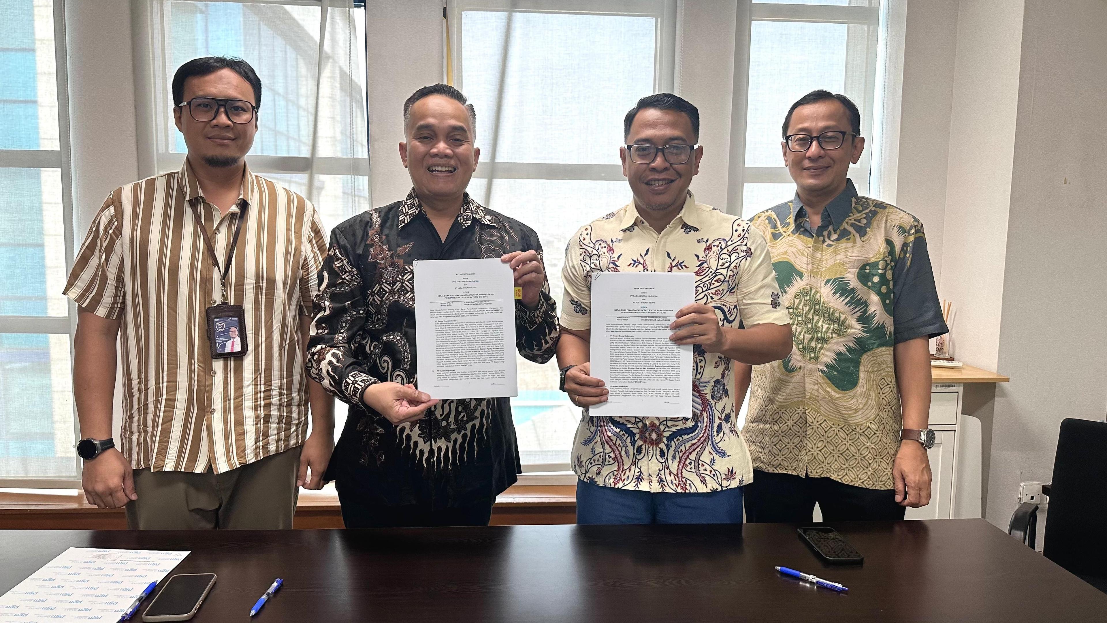 image of article PT Nusa Energi Sejati dan PT Gagas Energi Indonesia Teken Nota Kesepahaman Pemanfaatan Infrastruktur dan Distribusi LNG